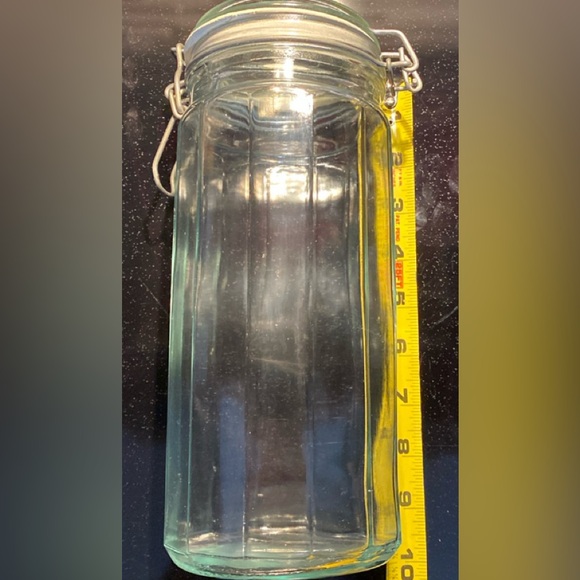 Vintage Glass Canister Clip Top Jar - Picture 5 of 8